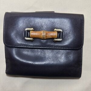Gucci Bamboo Leather Wallet Brown